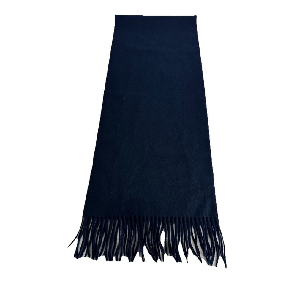 hammacher schlemmer blue 100% cashmere scarf